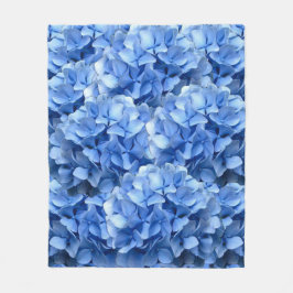 Blue Hydrangea Fleece Deken