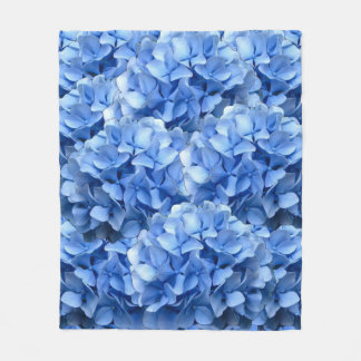 Blue Hydrangea Fleece Deken