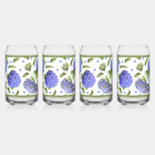 Blue Hydrangea Fleurs Art Botanique (Droite)