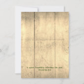 Blue Hydrangea Fleurs Merci Écriture (Dos)