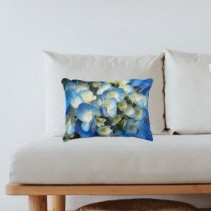 Blue Hydrangea Floral Accent Kussen