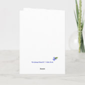 Blue Hydrangea Floral Art Moederdag Kaart (Achterkant)