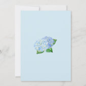 Blue Hydrangea Floral Bridal Showbacks Invitations (Dos)