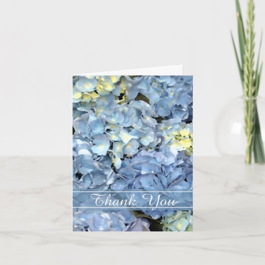 Blue Hydrangea Floral Bridesmaid Merci (Devant)