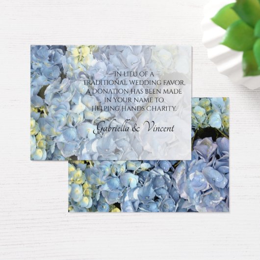 Blue Hydrangea Floral Mariage Charity Favoriser la (Bureau)