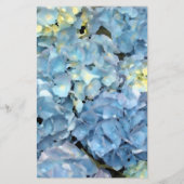 Blue Hydrangea Floral Menu Mariage (Dos)