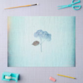 Blue Hydrangea  Floral Rustic Antiek Tissuepapier (Craft)
