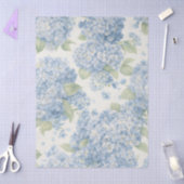 Blue Hydrangea Floral Tissue Paper Tissuepapier (Craft)