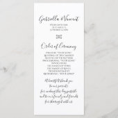 Blue Hydrangea Floral Wedding Programme Programma (Voorkant)