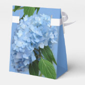Blue Hydrangea Floral Wedding Shower Hartelijk dan Bedankdoosjes (Achterkant)