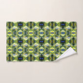 Blue Hydrangea Flower Abstract Bad Handdoek (Handdoek)