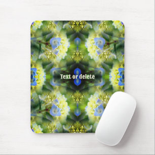 Blue Hydrangea Flower Abstract gepersonaliseerd Muismat