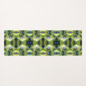 Blue Hydrangea Flower Abstract Yogamat (Achterkant (horizontaal))