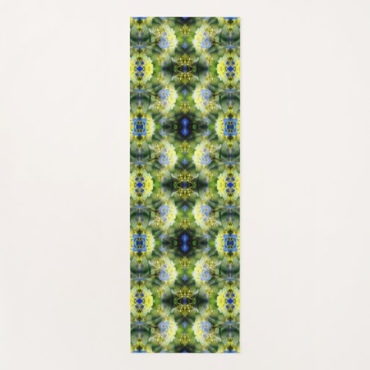 Blue Hydrangea Flower Abstract Yogamat (Voorkant)
