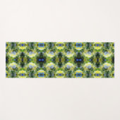 Blue Hydrangea Flower Abstract Yogamat (Voorkant (horizontaal))