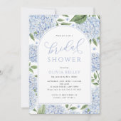 Blue Hydrangea Flower Arch Vrijgezellenfeest Kaart (Voorkant)