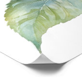 Blue Hydrangea Flower Art Print Poster (Hoek)