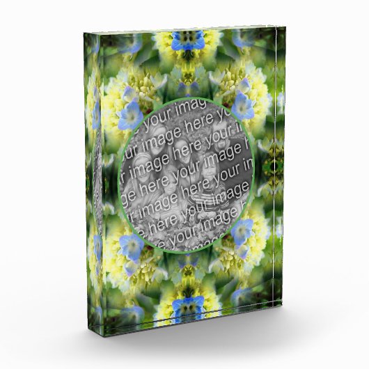 Blue Hydrangea Flower Creëer Uw Eigen Fotoblokken (Links)