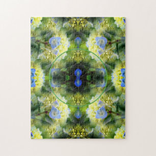 Blue Hydrangea Flower Lijst Creëer Uw eigen foto Legpuzzel