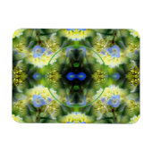 Blue Hydrangea Flower Lijst Creëer Uw eigen foto Magneet (Horizontaal)