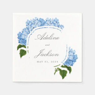 Blue Hydrangea Flower Names and Wedding Date Servet