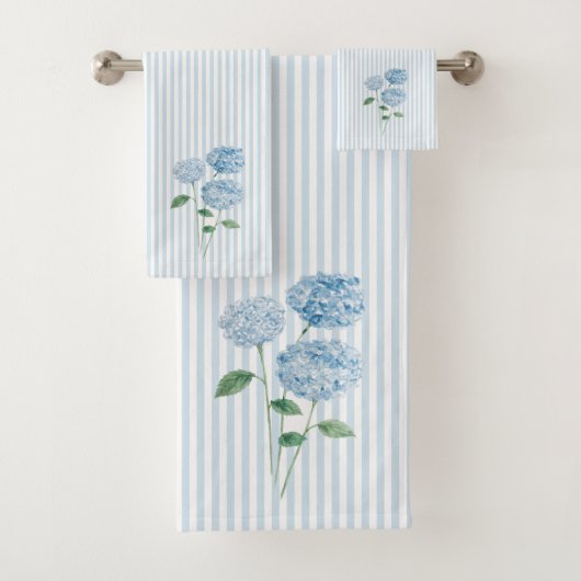 Blue Hydrangea Flower Painting Blue Stripe (En situation)