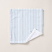 Blue Hydrangea Flower Painting Blue Stripe (Gant de toilette)