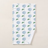 Blue Hydrangea Flower Painting Pattern (Serviette à main)