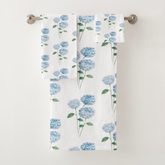 Blue Hydrangea Flower Painting Pattern (En situation)