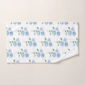 Blue Hydrangea Flower Painting Pattern (Serviette à main)