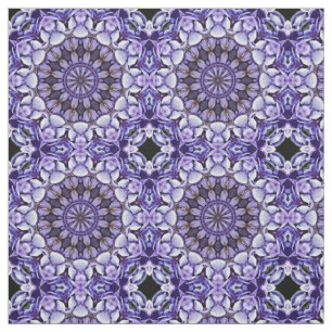 Blue Hydrangea Flower Petals Abstract kunstpatroon Stof