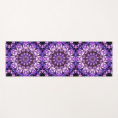 Blue Hydrangea Flower Petals Abstract kunstpatroon Yogamat (Voorkant (horizontaal))