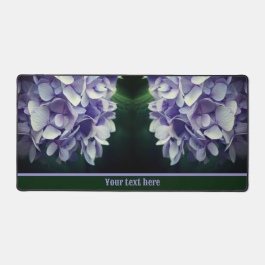 Blue Hydrangea Flower Petals persoonlijk Bureaumat (Voorkant)