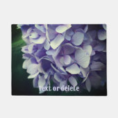 Blue Hydrangea Flower Petals persoonlijk Deurmat (Voorkant)