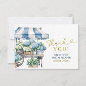 Blue Hydrangea Flower Shops Carte de remerciements (Devant)