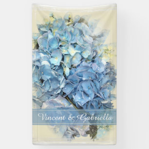 Blue Hydrangea Flower Wedding Spandoek