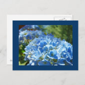 Blue Hydrangea Flowers briefkaarten Jouw tekst toe (Voorkant / Achterkant)