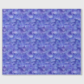 Blue Hydrangea Flowers Cadeaupapier (Vlak)