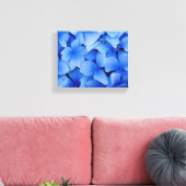 Blue Hydrangea Flowers Canvas Afdruk (Insitu (Woonkamer))