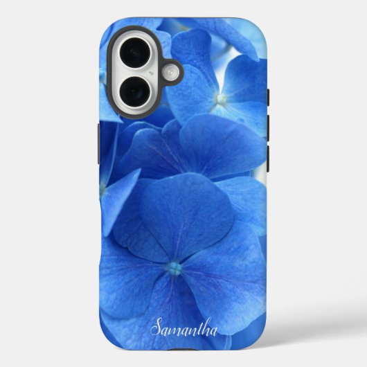 Blue Hydrangea Flowers Custom Case-Mate iPhone Case (Achterkant)