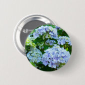 Blue Hydrangea Flowers knop Hydrangeas Garden Ronde Button 5,7 Cm (Voorkant /achterkant)