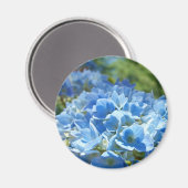 Blue Hydrangea Flowers magnet Floral Natuur Magneet (Voorkant / Achterkant)