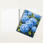 Blue Hydrangea Flowers Watercolor Floral Planner (Display)