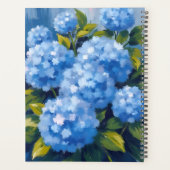 Blue Hydrangea Flowers Watercolor Floral Planner (Achterkant)