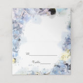 Blue Hydrangea Flowers Waterverf Wedding (Buitenkant ongevouwen)