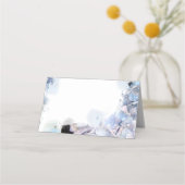 Blue Hydrangea Flowers Waterverf Wedding (Achterkant)