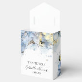 Blue Hydrangea Flowers Waterverf Wedding Bedankdoosjes (Geopend)