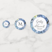 Blue Hydrangea Flowers Wedding Confetti (Voorkanten)