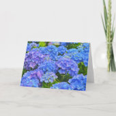 Blue Hydrangea Garden Art Note Kaart (Voorkant)
