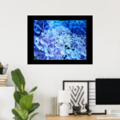 BLUE Hydrangea Garden Flowers art prints (Thuiskantoor)